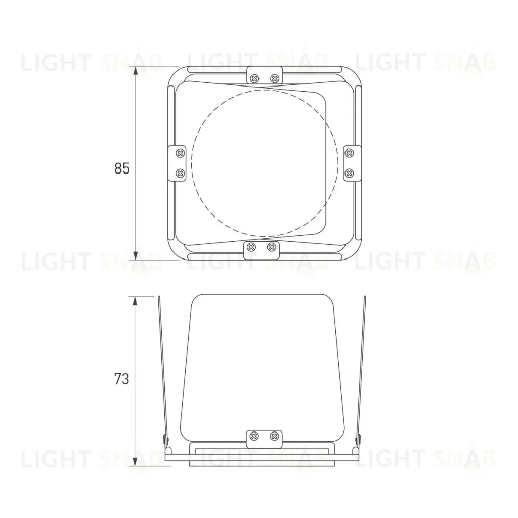 Шторки кашетирующие Arlight LGD-ARTIFACT-BARNDOOR-R65 (BK) (Металл) 057160 057160
