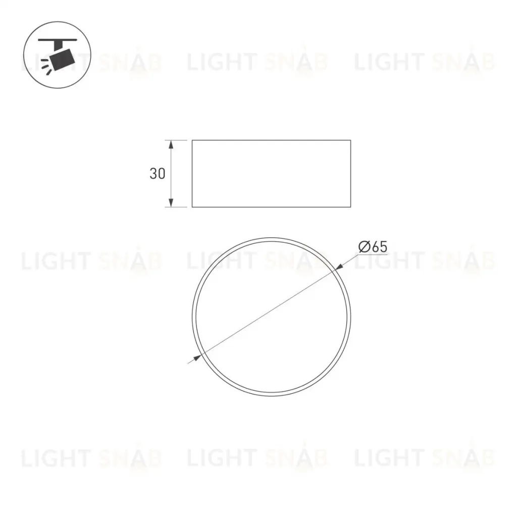 Насадка антибликовая Arlight LGD-ARTIFACT-FULL-SNOOT-R65 (BK) (Металл) 057156 057156