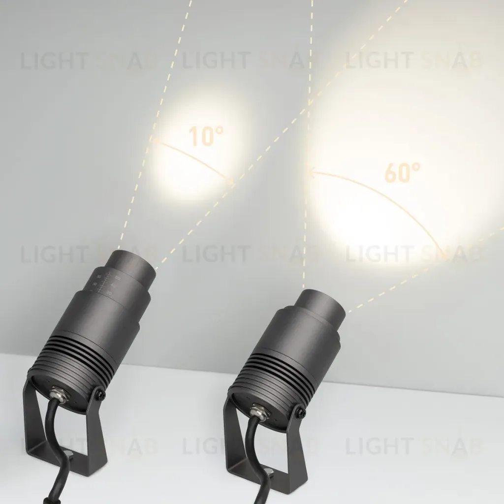 Уличный светильник Arlight ALT-RAY-ZOOM-R61-12W Warm3000 (DG, 10-60 deg, 230V) (IP67 Металл) 026447(2) 026447(2)