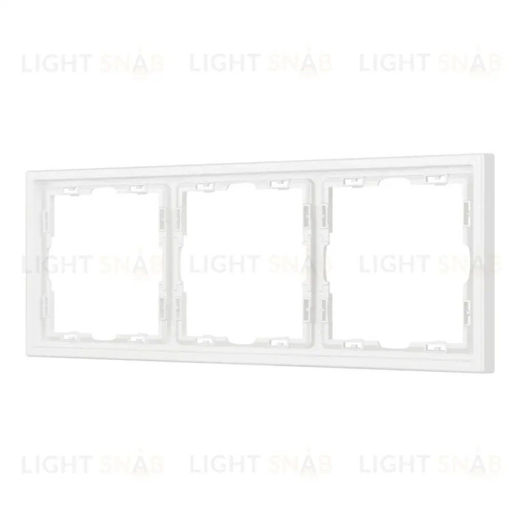 Рамка пластиковая Arlight FRM-NOBE-SFPL-3-WH 054219 054219