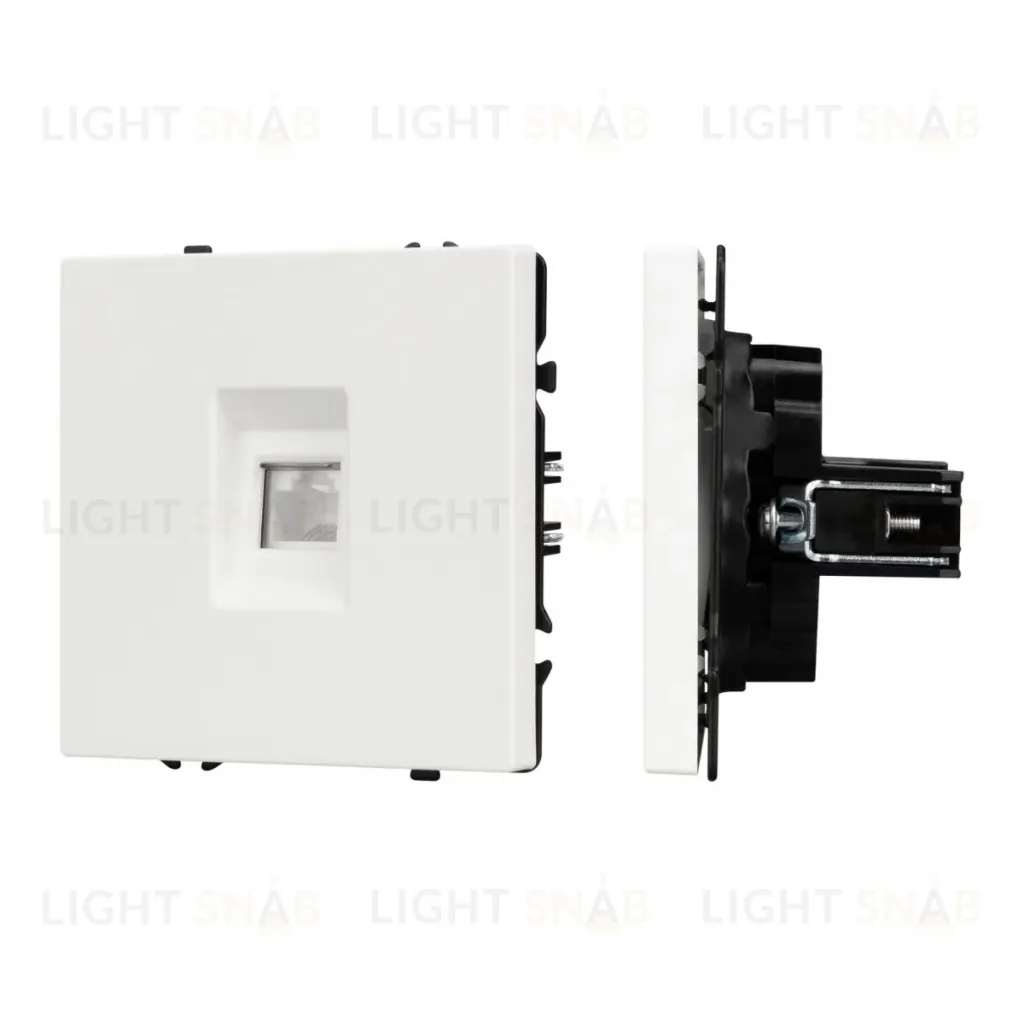 Механизм компьютерной розетки Arlight SCT-NOBE-MPC1-SFPL-WH (RJ-45, CAT6) 054304 054304