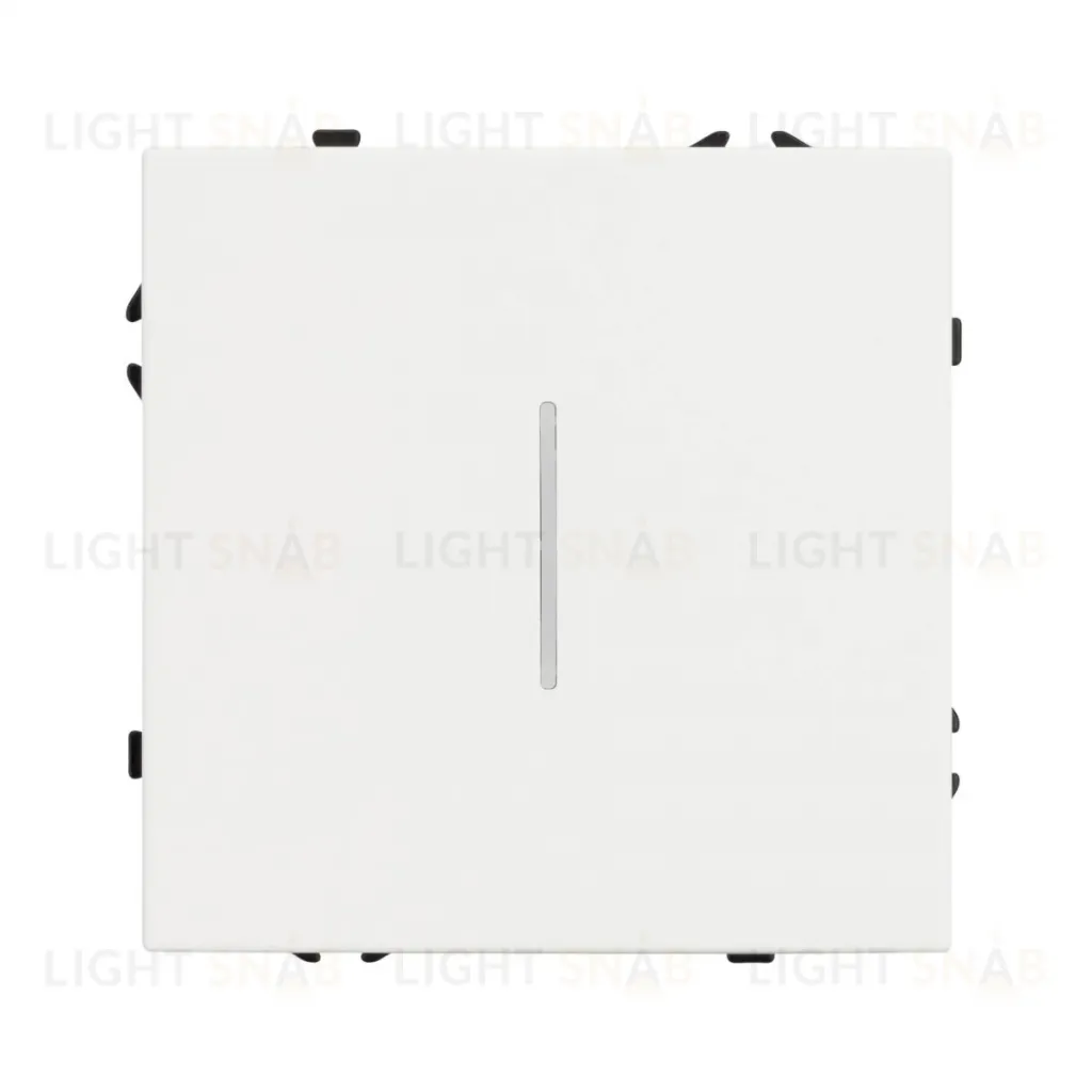 Механизм выключателя одноклавишный непроходной Arlight LED SWT-NOBE-MK01-SFPL-L-WH (230V, 10A) 054232 054232