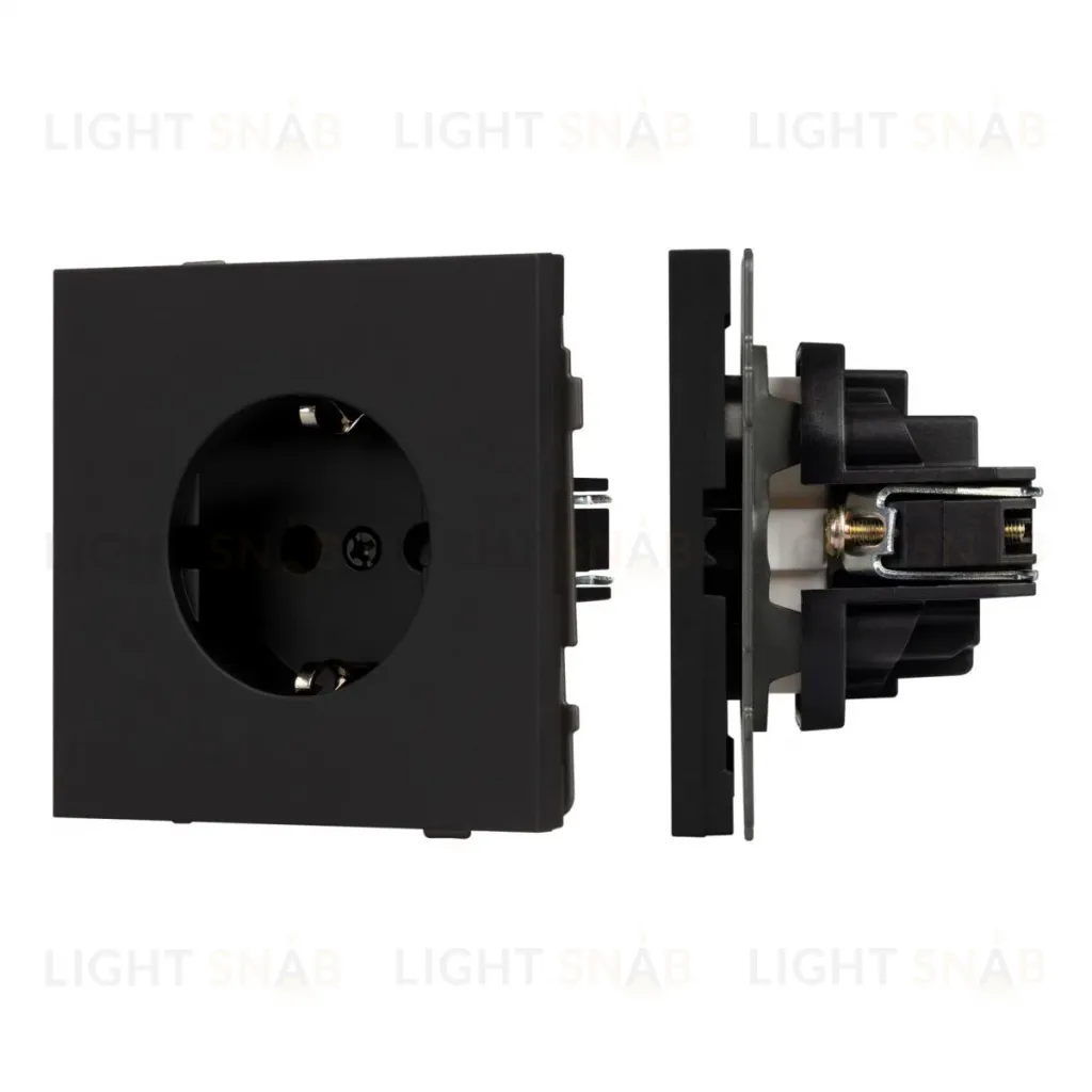 Механизм электрической розетки Arlight SCT-NOBE-MEU1-SFPL-BK (230V, 16A) 054277 054277