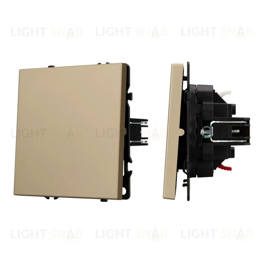 Механизм выключателя одноклавишный непроходной Arlight SWT-NOBE-MK01-SFPL-GD (230V, 10A) 054244 054244