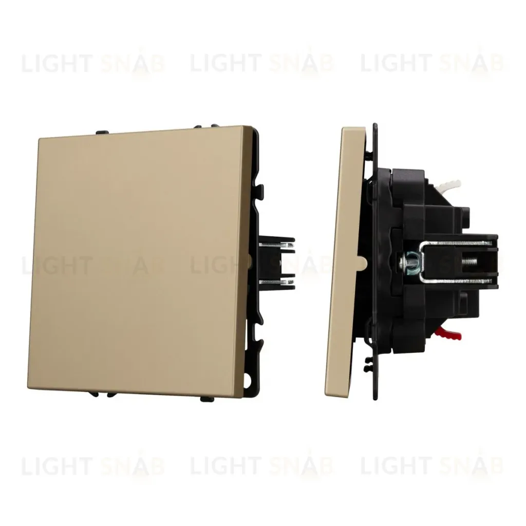 Механизм выключателя одноклавишный проходной Arlight SWT-NOBE-MKP1-SFPL-GD (230V, 10A) 054247 054247