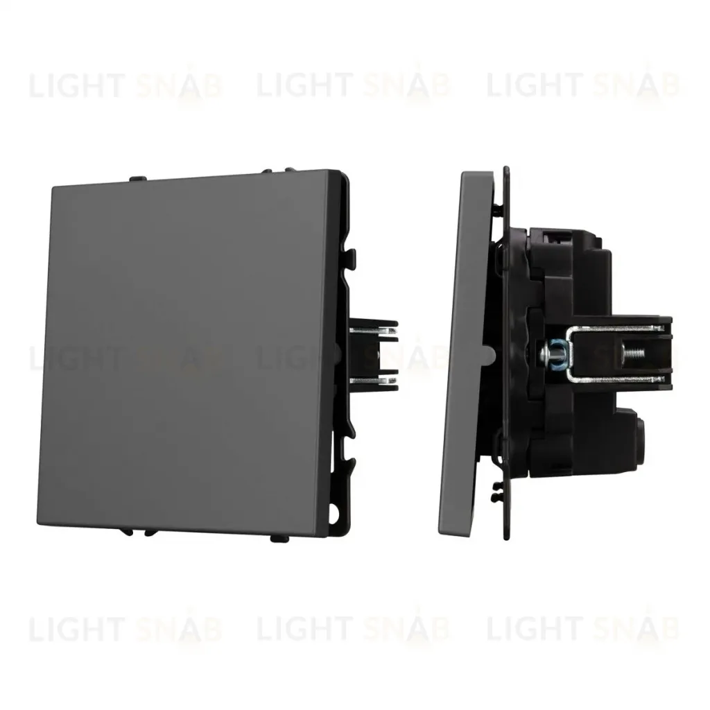 Механизм выключателя одноклавишный перекрестный Arlight SWT-NOBE-MKX1-SFPL-GR (230V, 10A) 054251 054251