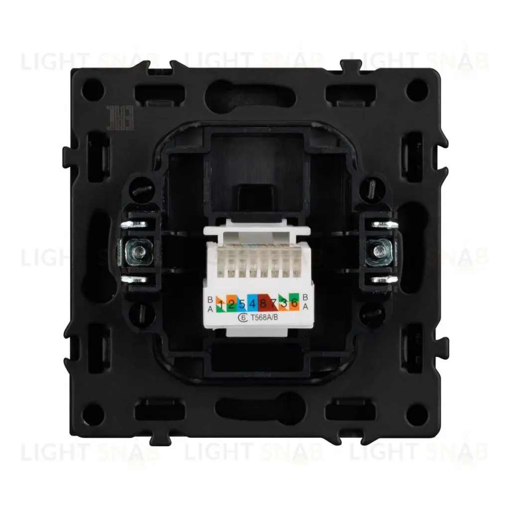 Механизм компьютерной розетки Arlight SCT-NOBE-MPC1-SFPL-GR (RJ-45, CAT6) 054307 054307