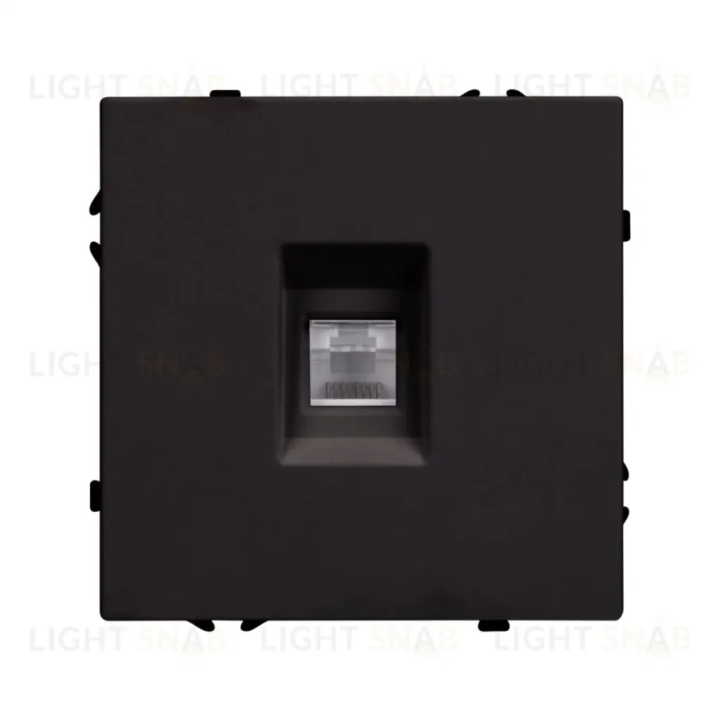 Механизм компьютерной розетки Arlight SCT-NOBE-MPC1-SFPL-BK (RJ-45, CAT6) 054305 054305