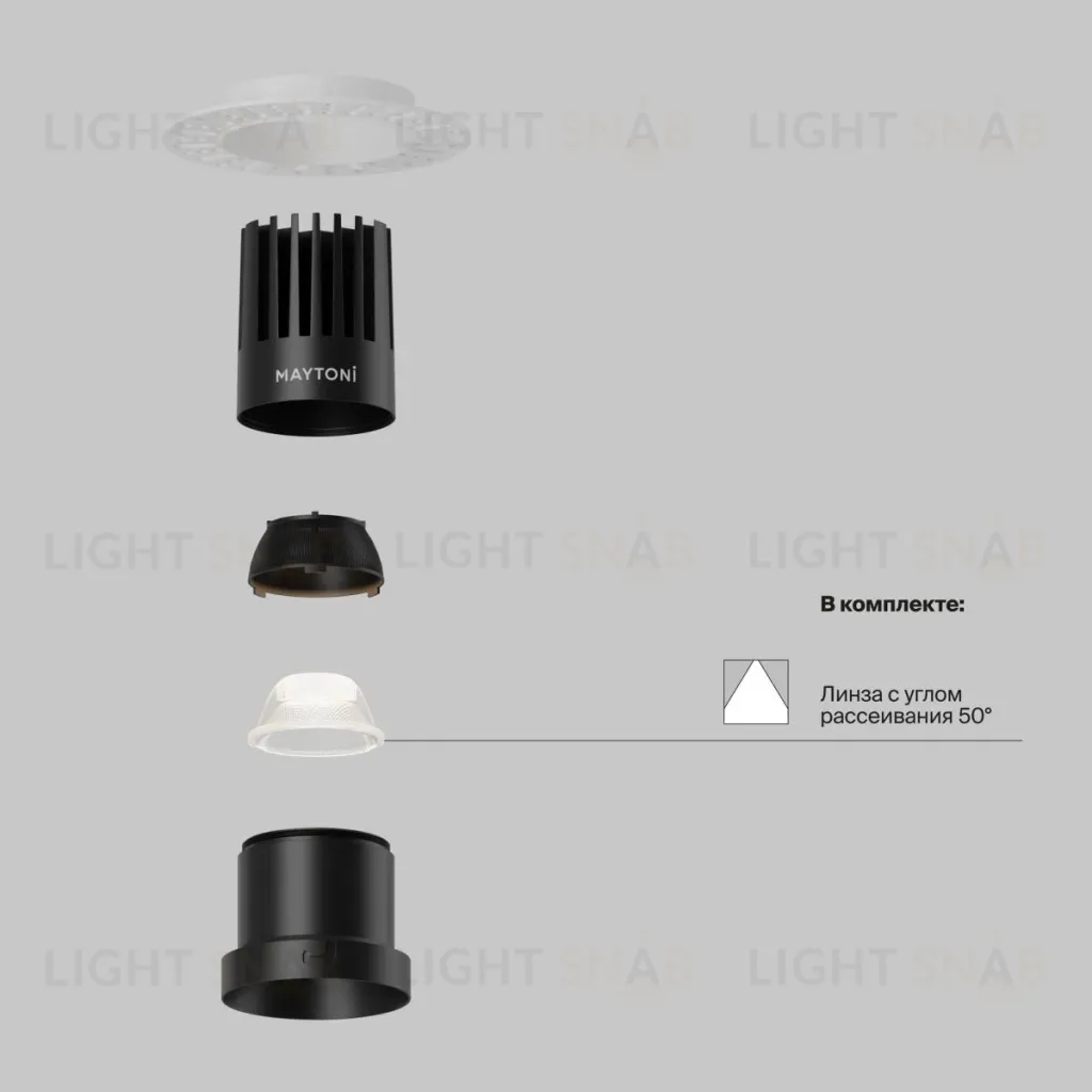 Встраиваемый светильник Maytoni Technical Dip DL122-15W-3K-TRS-B DL122-15W-3K-TRS-B