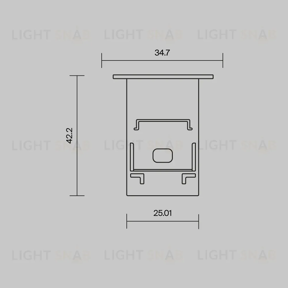 Комплект заглушек профиля 2шт Maytoni Led Strip 642054 642054