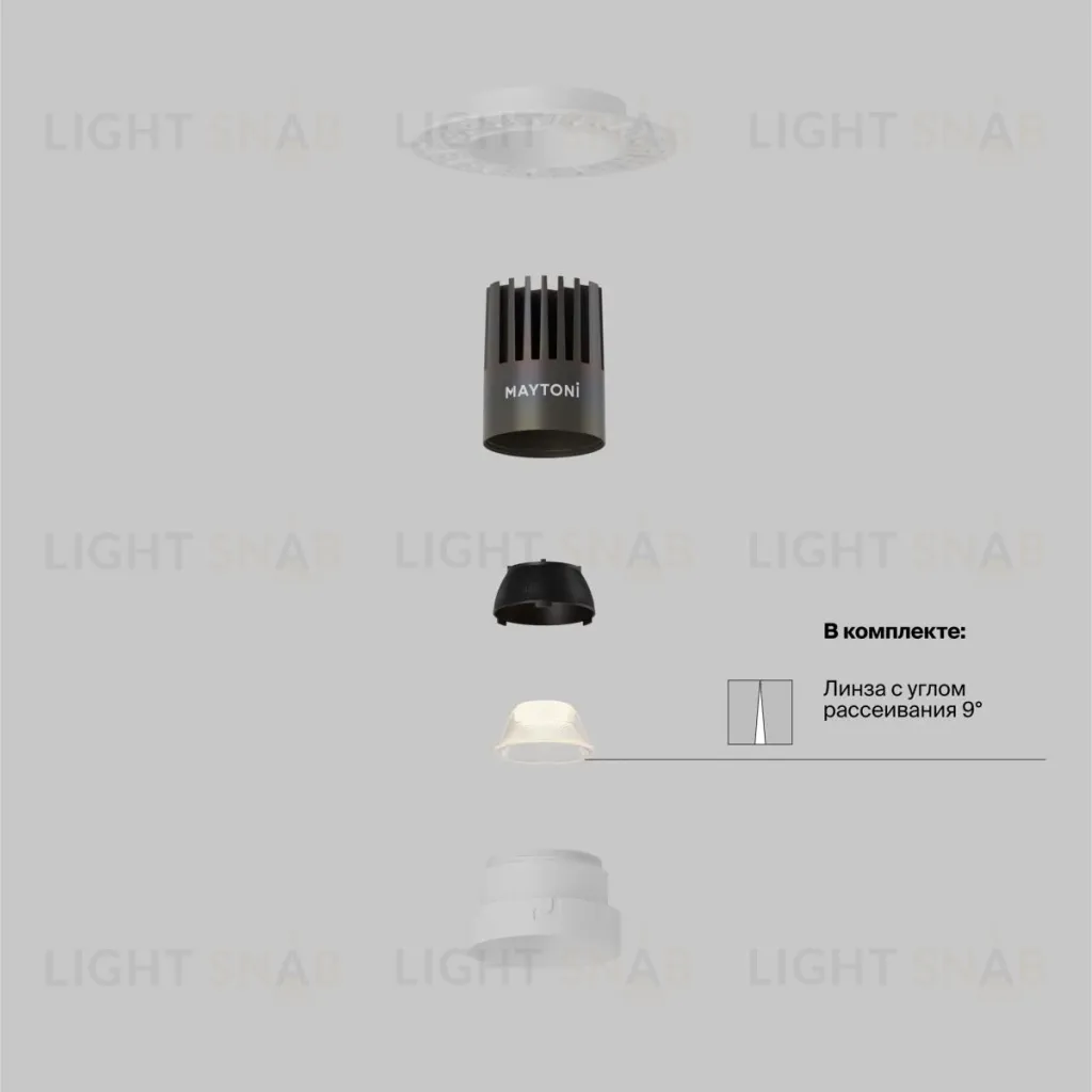 Встраиваемый светильник Maytoni Technical Dip DL124-10W-3K-TRS-W DL124-10W-3K-TRS-W
