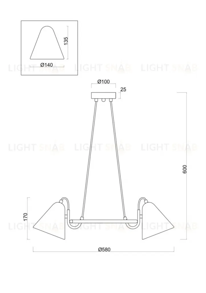 Подвесной светильник Freya Falke Market FR8001PL-03WG FR8001PL-03WG