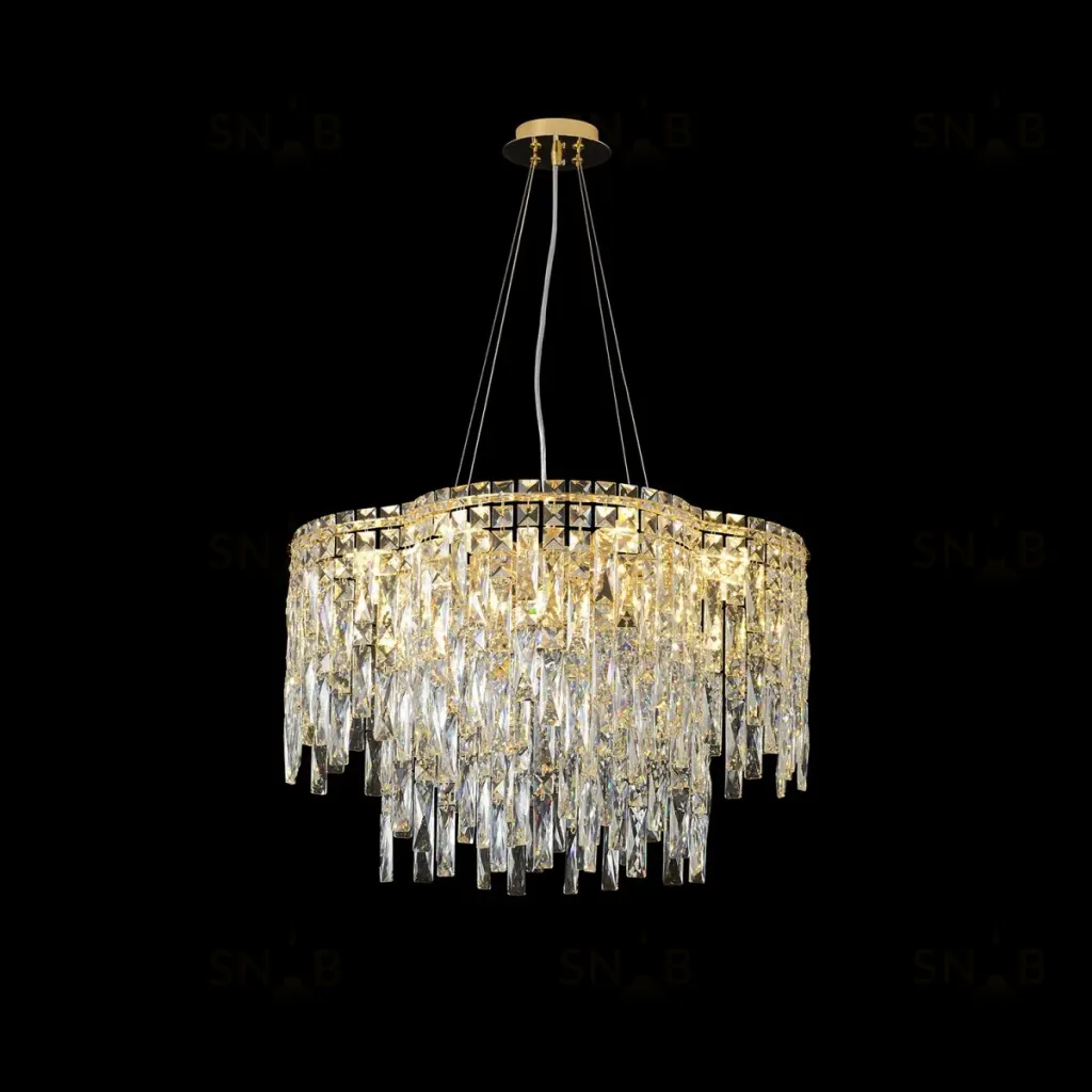 Подвесная люстра Crystal Lux ABRIL SP12 GOLD ABRIL SP12 GOLD