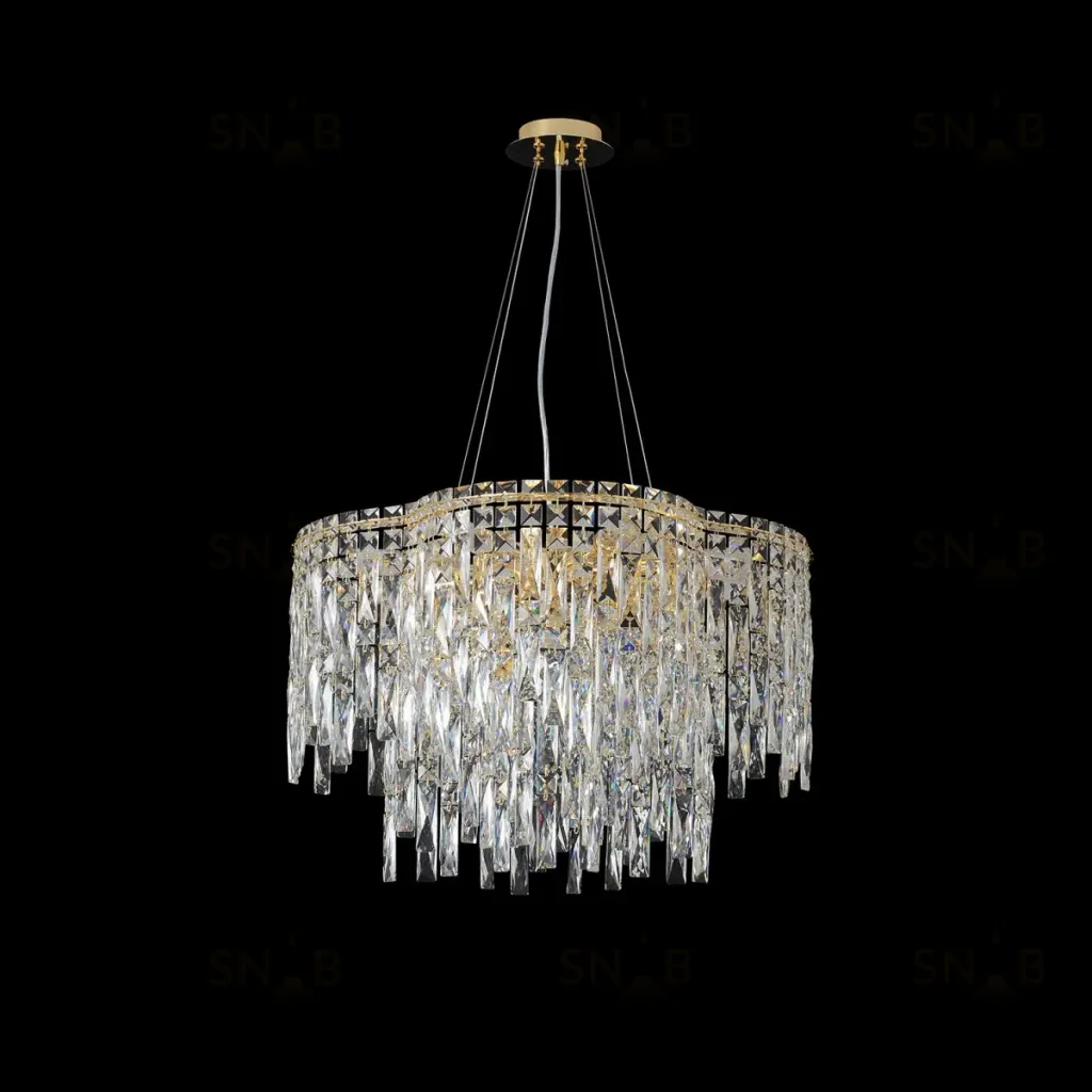 Подвесная люстра Crystal Lux ABRIL SP12 GOLD ABRIL SP12 GOLD