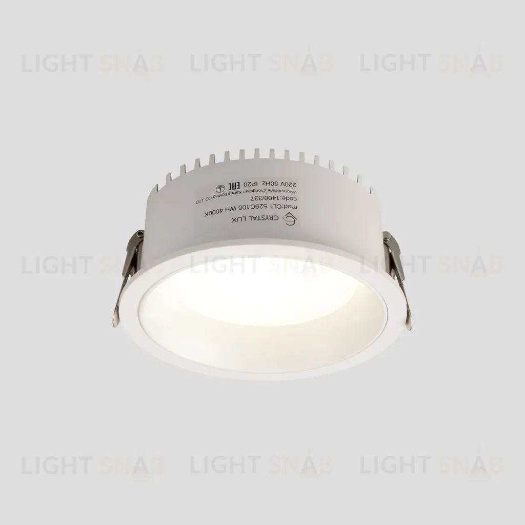Встраиваемый светильник Crystal Lux CLT 529C105 WH 4000K CLT 529C105 WH 4000K