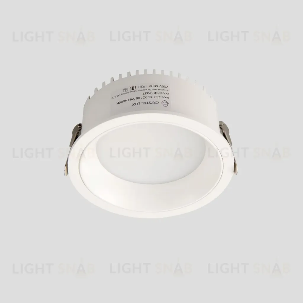 Встраиваемый светильник Crystal Lux CLT 529C105 WH 4000K CLT 529C105 WH 4000K