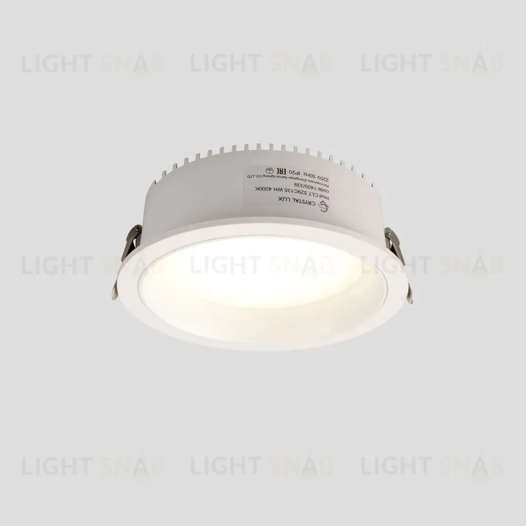 Встраиваемый светильник Crystal Lux CLT 529C135 WH 4000K CLT 529C135 WH 4000K