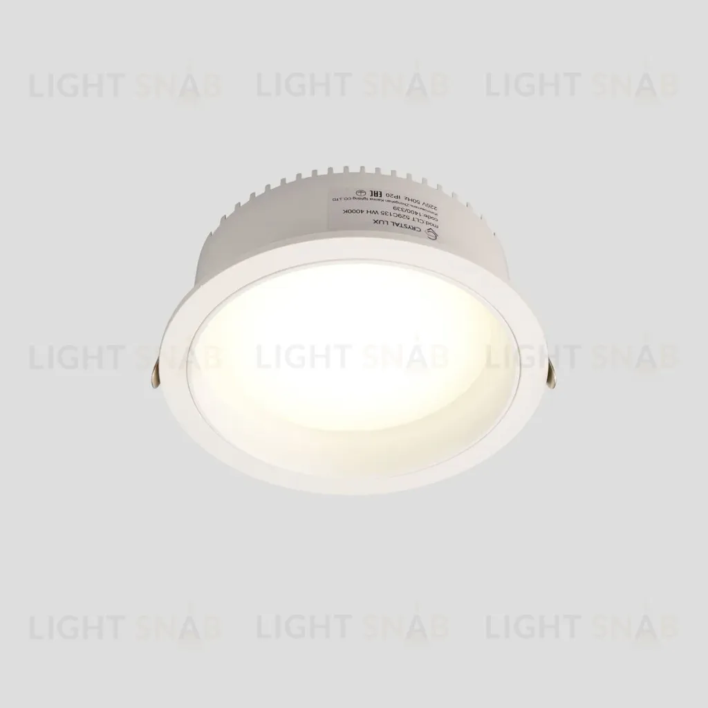 Встраиваемый светильник Crystal Lux CLT 529C135 WH 4000K CLT 529C135 WH 4000K