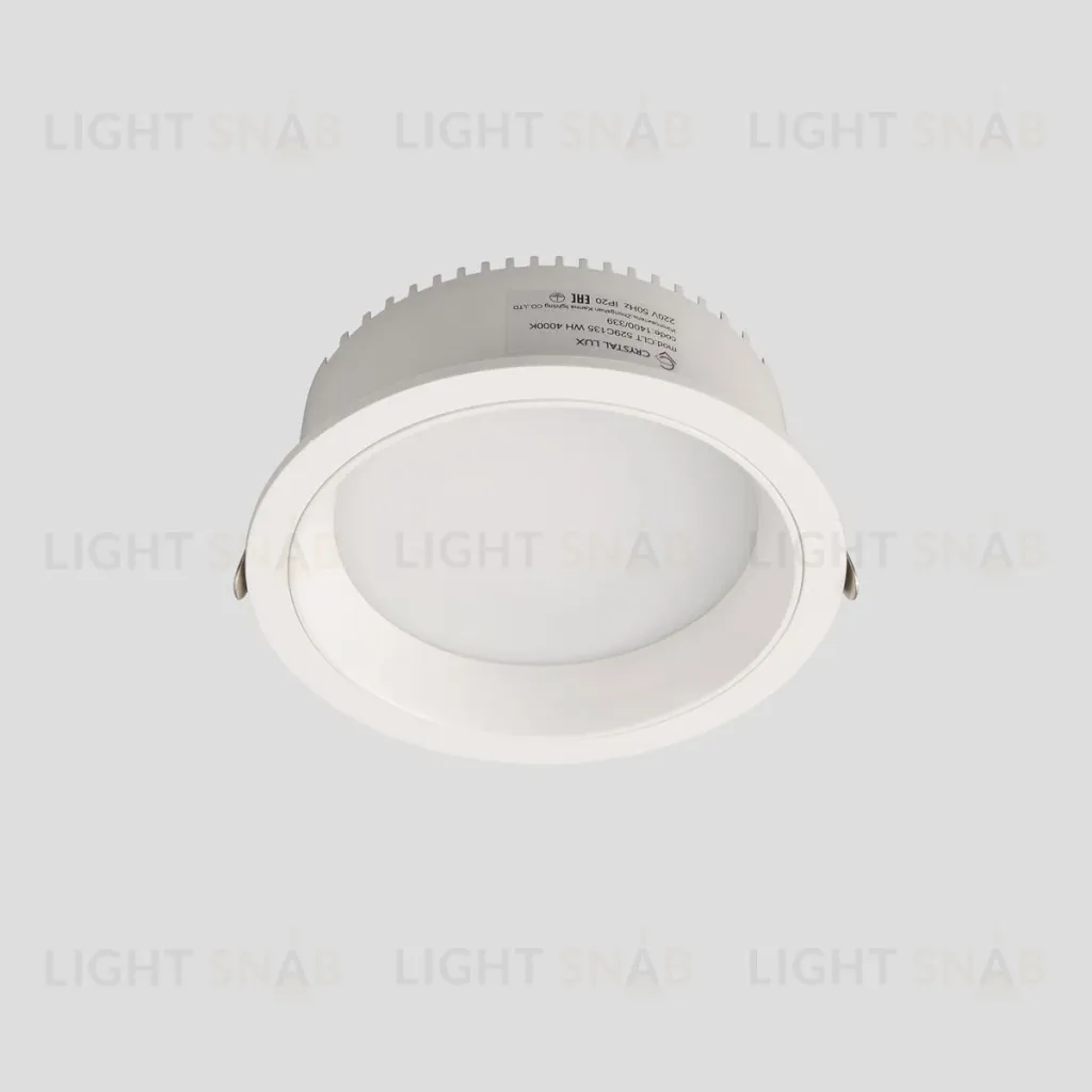 Встраиваемый светильник Crystal Lux CLT 529C135 WH 4000K CLT 529C135 WH 4000K