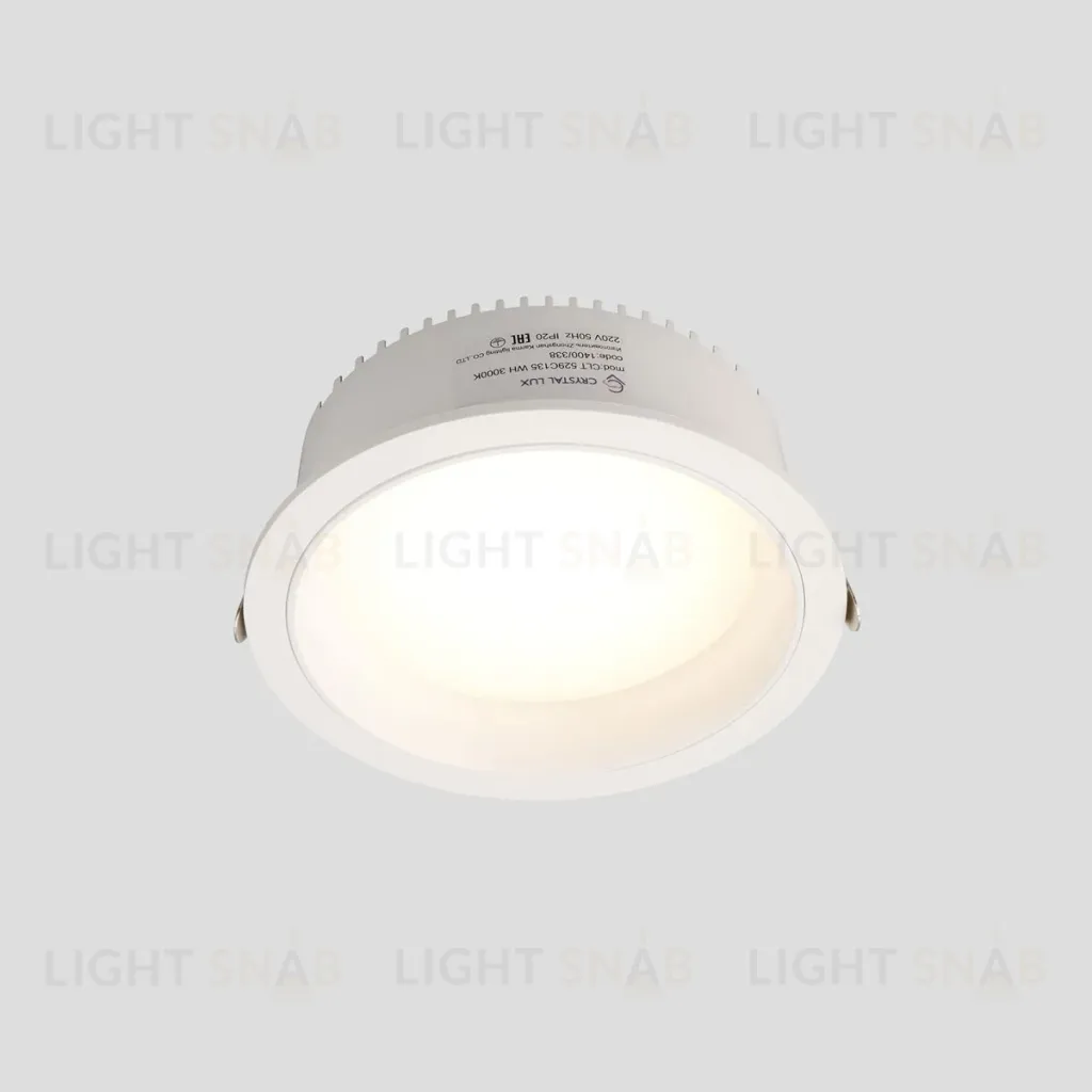 Встраиваемый светильник Crystal Lux CLT 529C135 WH 3000K CLT 529C135 WH 3000K