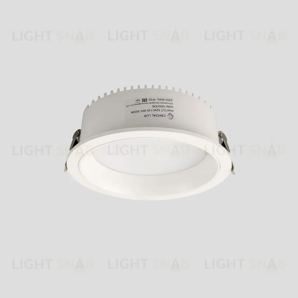 Встраиваемый светильник Crystal Lux CLT 529C135 WH 3000K CLT 529C135 WH 3000K