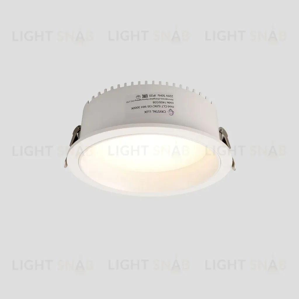 Встраиваемый светильник Crystal Lux CLT 529C135 WH 3000K CLT 529C135 WH 3000K
