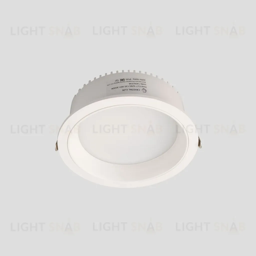 Встраиваемый светильник Crystal Lux CLT 529C135 WH 3000K CLT 529C135 WH 3000K
