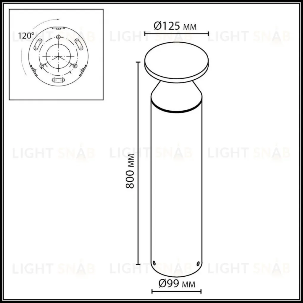 Ландшафтный светильник Odeon Light Nature Coil 7119/12GLA 7119/12GLA