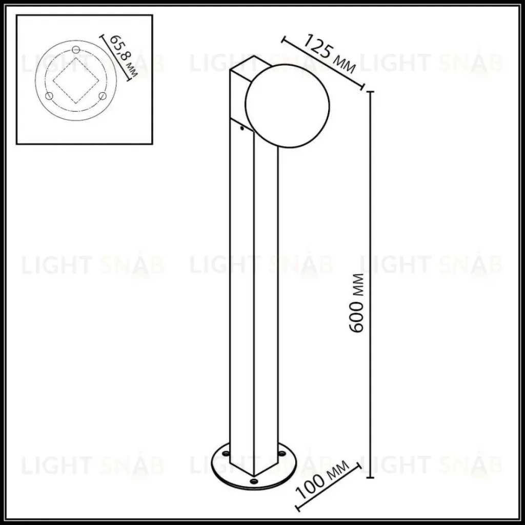 Ландшафтный светильник Odeon Light Nature Viva 7124/1G 7124/1G