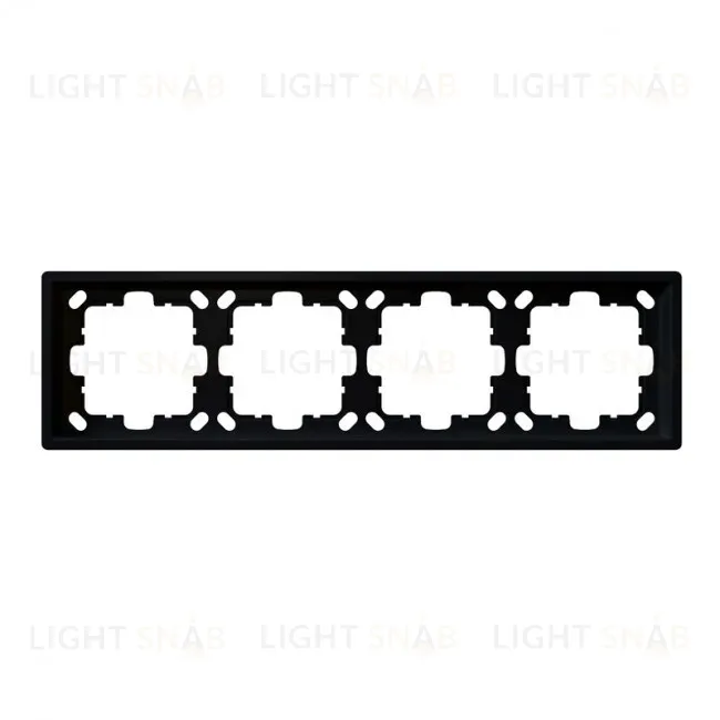 Рамка серия FD 4-постовая (soft touch) Jasmart FD1004PBM FD1004PBM