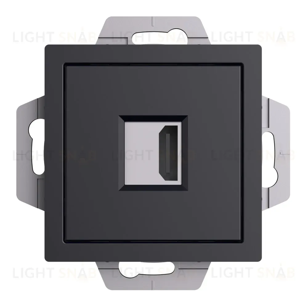 Розетка HDMI Systeme Electric AtlasDesign Карбон механизм ATN001080 ATN001080