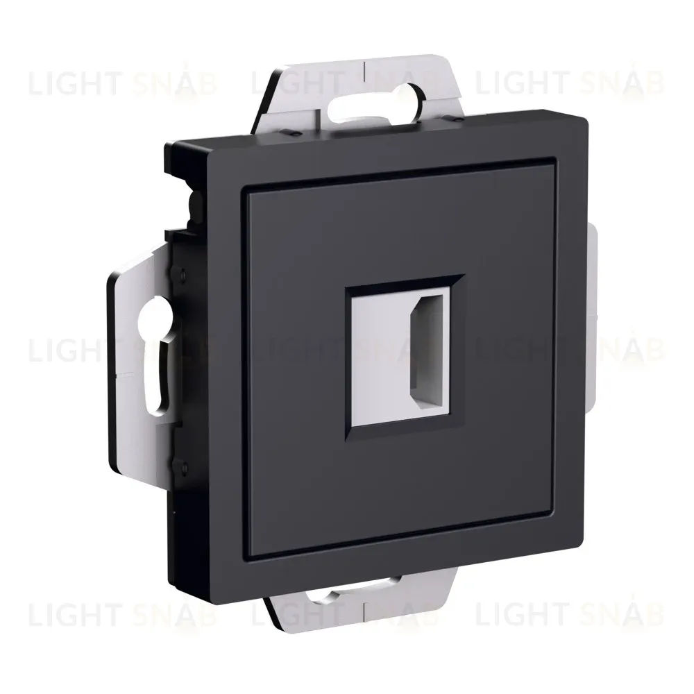 Розетка HDMI Systeme Electric AtlasDesign Карбон механизм ATN001080 ATN001080
