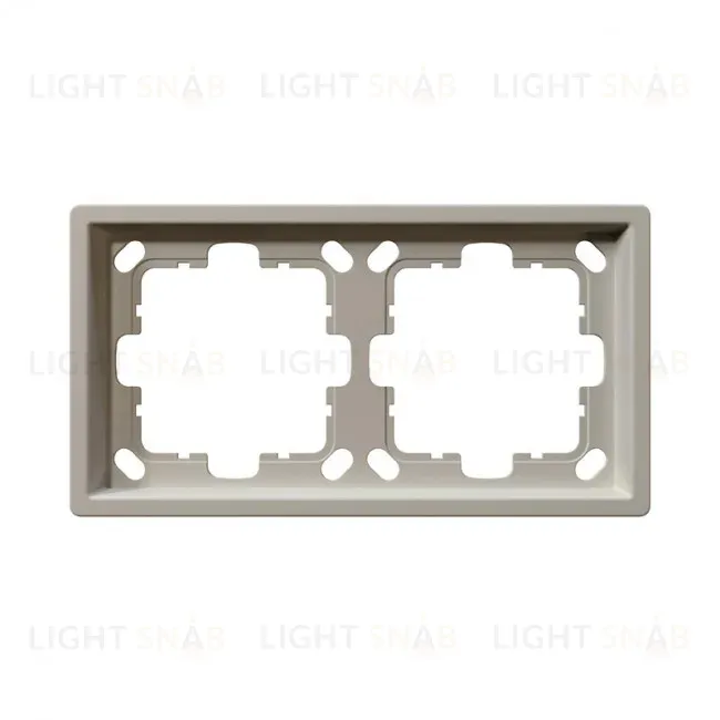 Рамка серия FD 2-постовая, цвет Сахара Jasmart FD1002SH FD1002SH