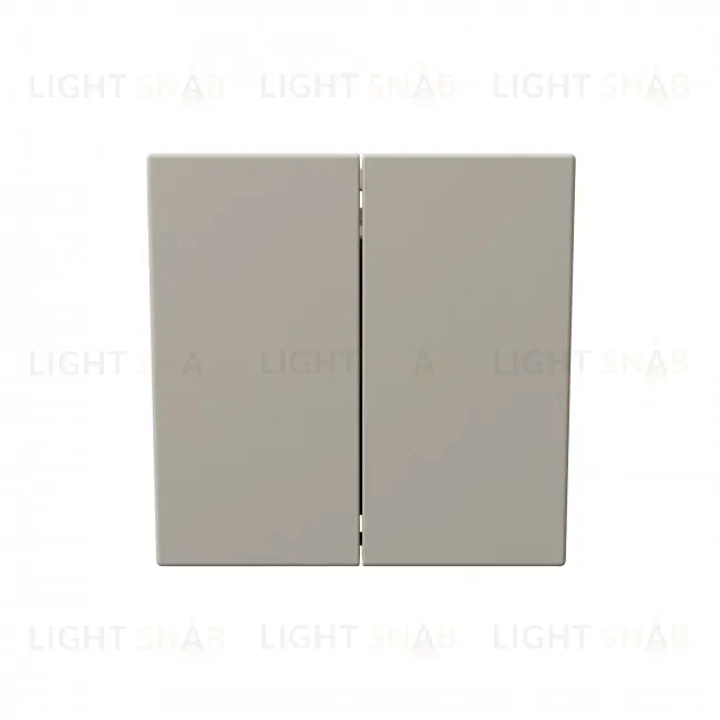 Выключатель двухклавишный 10A 250V с накладкой, цвет Сахара Jasmart FD3023SH FD3023SH