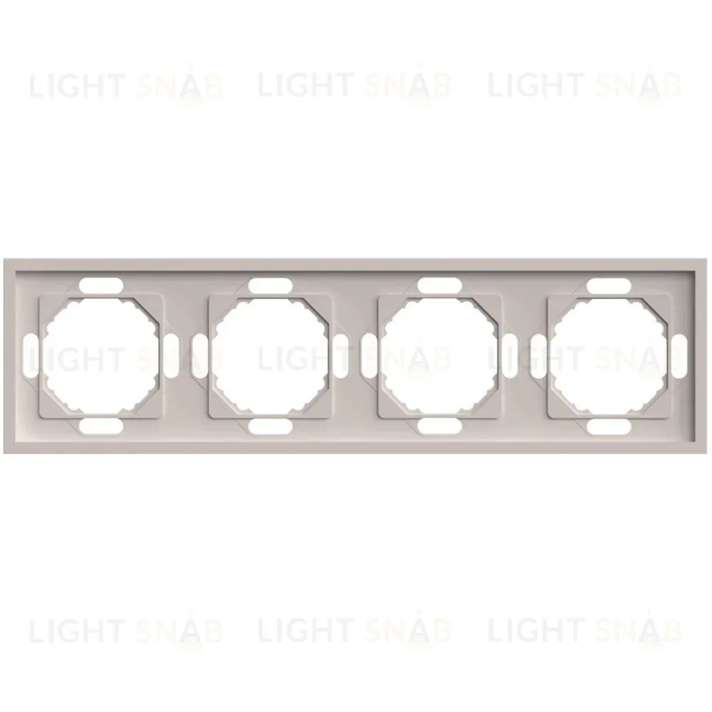 Рамка 4-местная Stekker Эмили PFR00-5004-08 кашемир soft touch 49913 49913