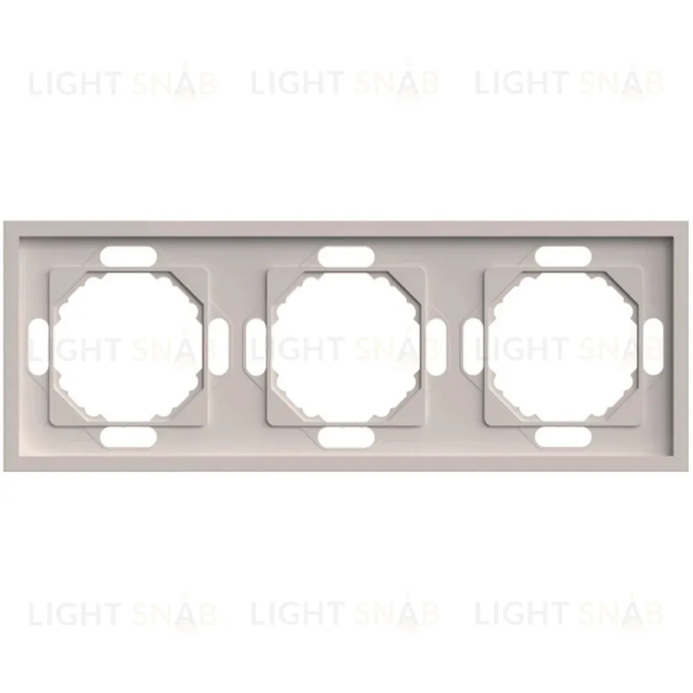 Рамка 3-местная Stekker Эмили PFR00-5003-08 кашемир soft touch 49912 49912