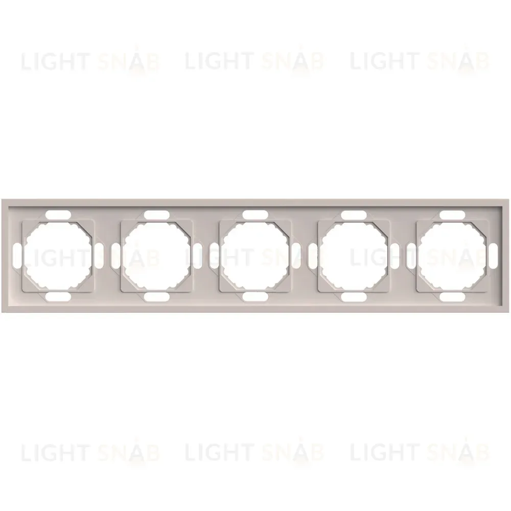 Рамка 5-местная Stekker Эмили PFR00-5005-08 кашемир soft touch 49914 49914