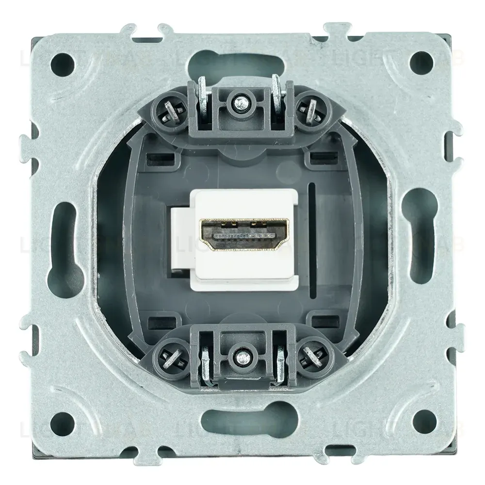 Розетка HDMI 2.0 Type A (механизм) Stekker Эмили RST00-5118-09 антрацит soft touch 50168 50168