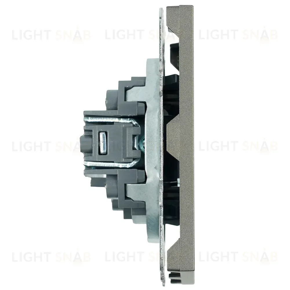 Розетка HDMI 2.0 Type A (механизм) Stekker Эмили RST00-5118-09 антрацит soft touch 50168 50168