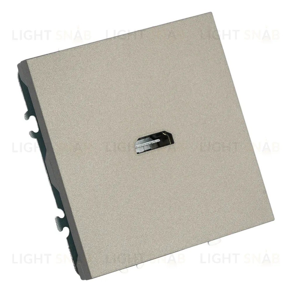 Розетка HDMI 2.0 Type A (механизм) Stekker Эмили RST00-5118-09 антрацит soft touch 50168 50168