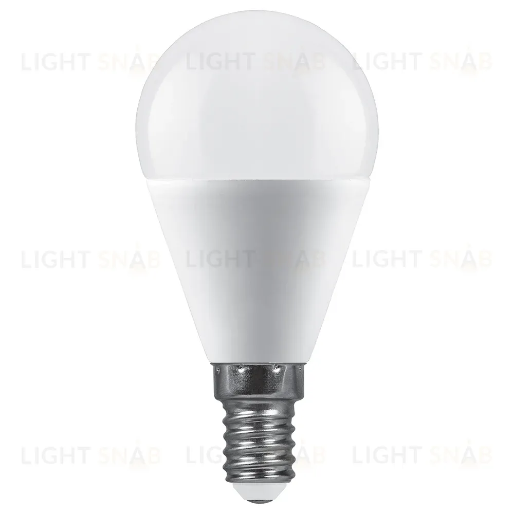 Лампа светодиодная Feron LB-990 шар матовый E14 15W 175-265V 4000K 52079 52079