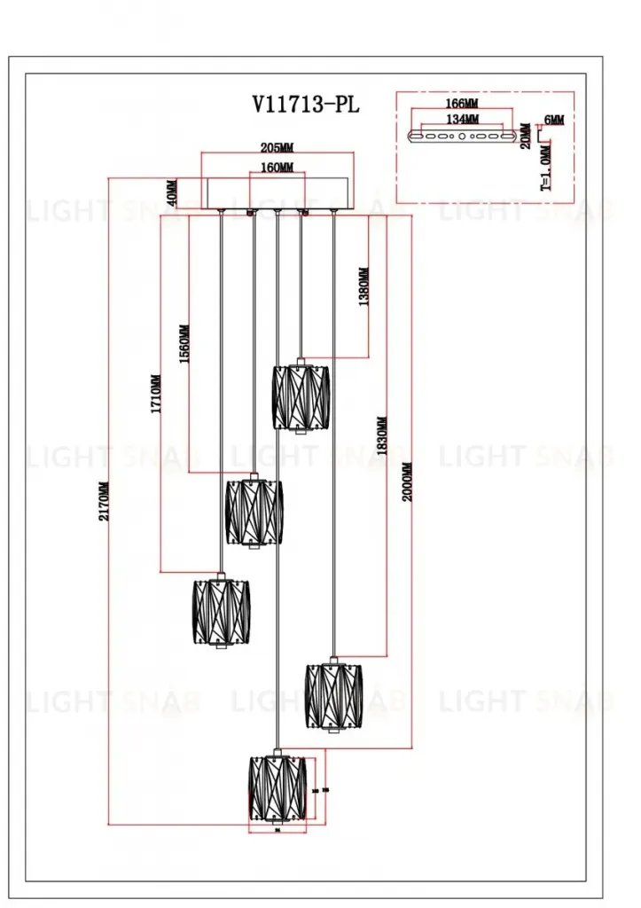 Подвесной светильник Moderli Prismique V11713-PL V11713-PL