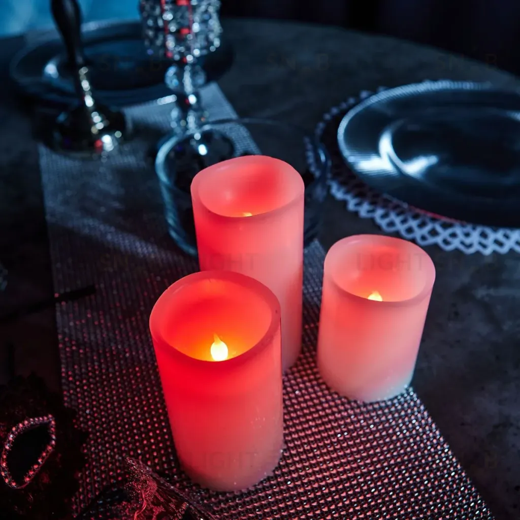 Набор свечей светодиодных Uniel ULD-F052 RGB RC CANDLE SET3 UL-00007259 ULD-F052 RGB RC CANDLE SET3