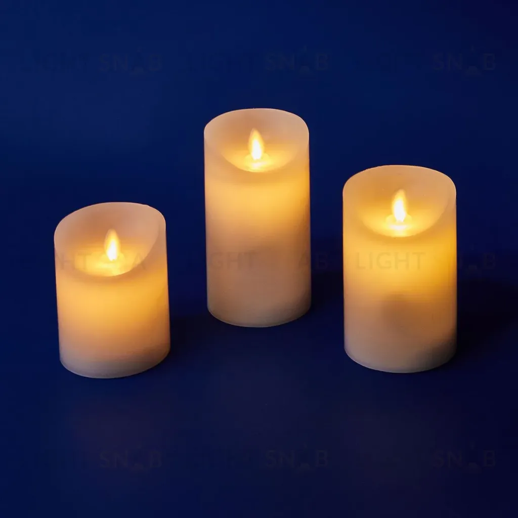 Набор свечей светодиодных Uniel ULD-F055 WARM WHITE RC CANDLE SET3 UL-00008623 ULD-F055 WARM WHITE RC CANDLE SET3
