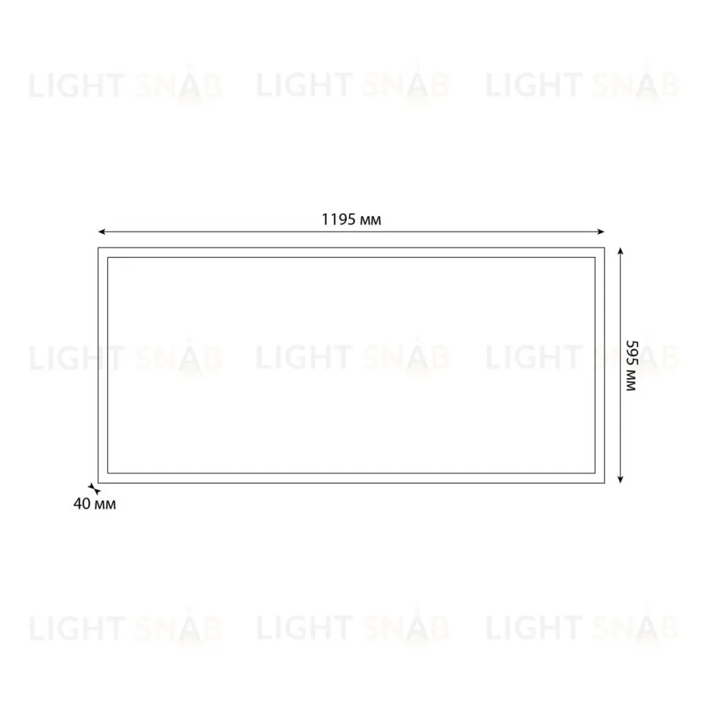 Светодиодная панель Uniel ULP-60120 60W/4000К/LL IP40 PREMIUM OPAL BLACK UL-00012452 ULP-60120 60W/4000К/LL IP40 PREMIUM OPAL BLACK