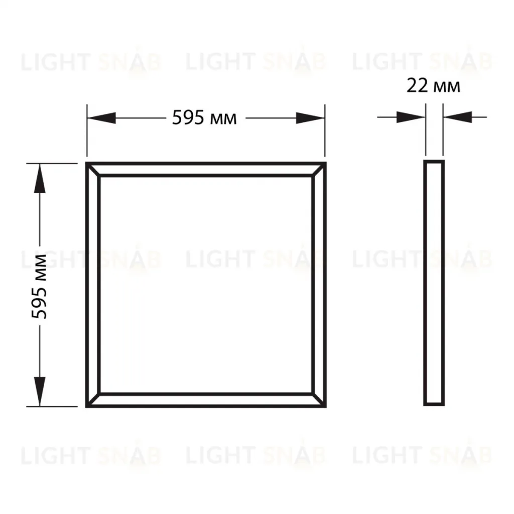 Светодиодная панель Volpe ULP-Q109 6060-40W/4000K WHITE UL-00013016 ULP-Q109 6060-40W/4000K WHITE