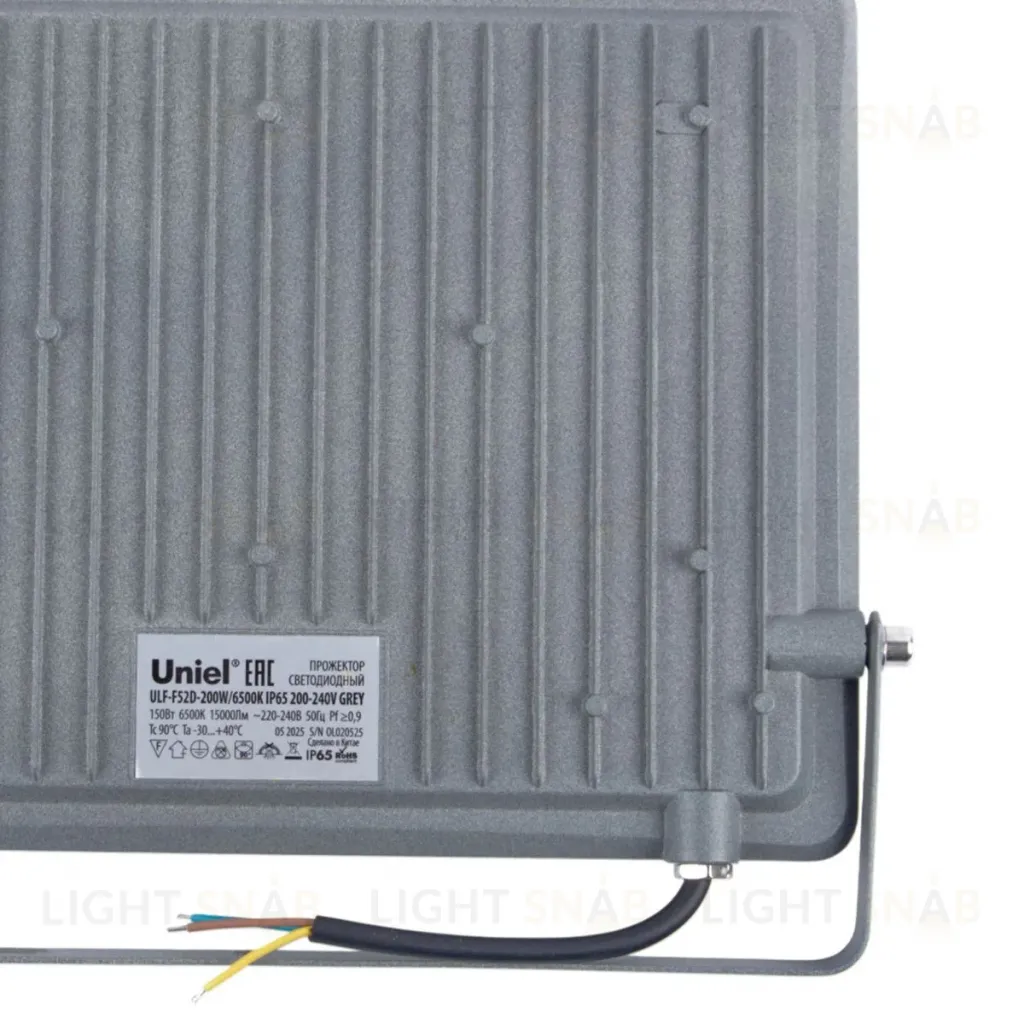 Прожектор Uniel ULF-F52D-200W/6500K IP65 200-240V GREY UL-00013060 ULF-F52D-200W/6500K IP65 200-240V GREY