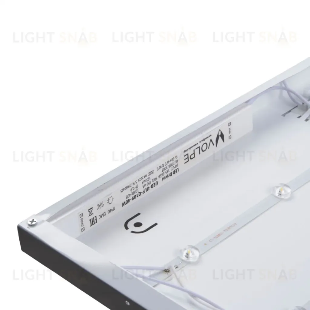 Светодиодная панель Volpe ULP-Q109 6060-40W/6500K WHITE UL-00013017 ULP-Q109 6060-40W/6500K WHITE