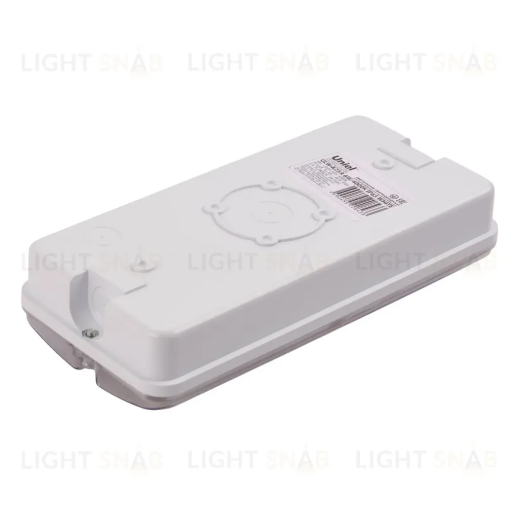 Светильник пылевлагозащищенный Uniel ULW-K25A 6W/4000K IP65 WHITE UL-00013350 ULW-K25A 6W/4000K IP65 WHITE