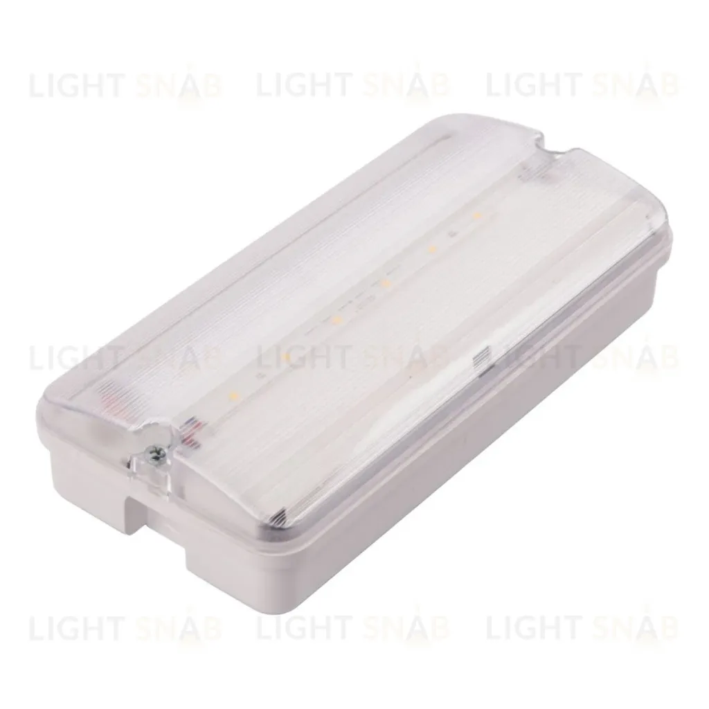 Светильник пылевлагозащищенный Uniel ULW-K25B 6W/4000K/EMG IP65 WHITE UL-00013352 ULW-K25B 6W/4000K/EMG IP65 WHITE